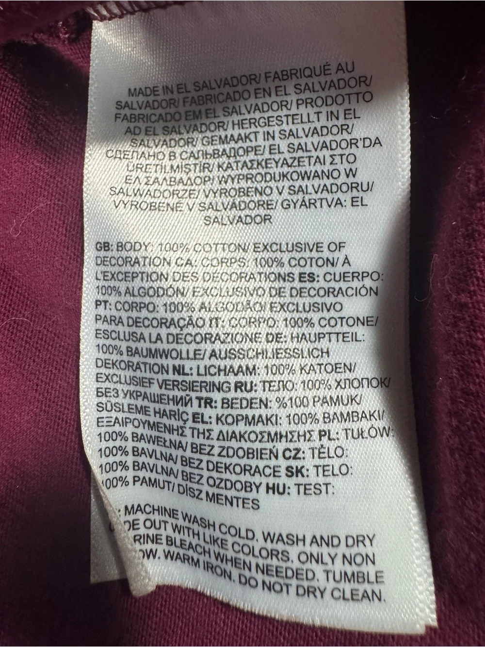 The North Face Maroon Logo T-Shirt